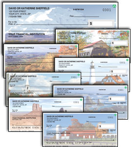 Here is an example of custom Scenic America Checks